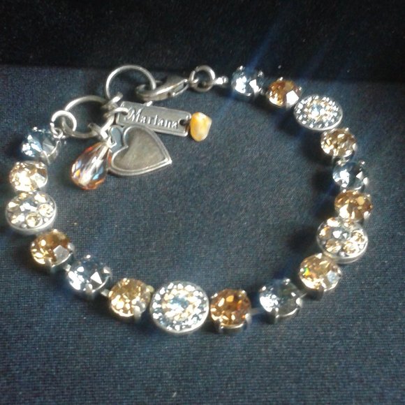 Mariana Jewelry - Mariana Moonsdrop Tennis Bracelet Style # MAR-B-4044 216-3-SP